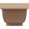 Ekena Millwork 5"W x 10"D x 5"H Wide Alpine Rough Cedar Woodgrain TimberThane Corbel, Primed Tan CORUR05X10X05ALPRCPR - alternate 4